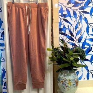 NWOT Men’s Lands End Serious Sweats Drawstring Joggers Size Large